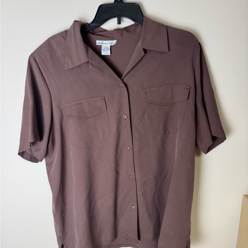 Anna And Frank Silk Button Up